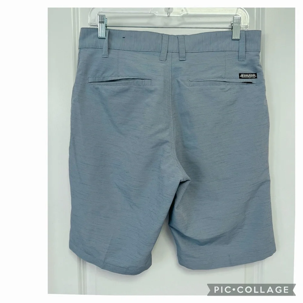 Ron Jon Men’s 30 Seafoam Gray Hybrid Swim Shorts Boardshort Walkshort